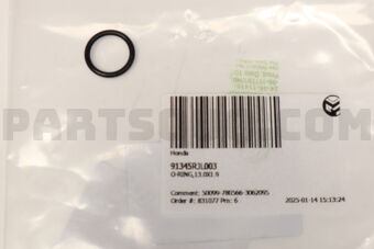 Honda 91345RJL003 O-RING,13.0X1.9