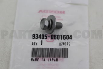Honda 934050601604 BOLT-WASH.,6X16