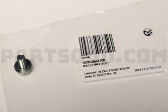 Honda 957010601208 BOLT,FLANGE,6X12