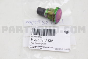 Hyundai / KIA 0K95B27121 PLUG-MAGNET