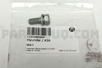 Hyundai / KIA 1123508206P BOLT