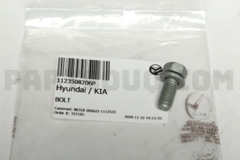 Hyundai / KIA 1123508206P BOLT