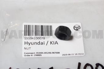 Hyundai / KIA 1310410007B NUT