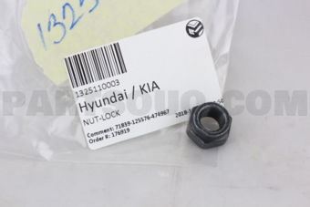 Hyundai / KIA 1325110003 NUT-LOCK