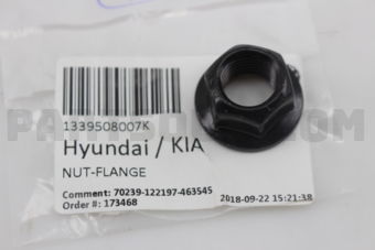Hyundai / KIA 1339508007K NUT-FLANGE