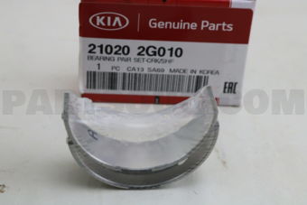 Hyundai / KIA 210202G010 BEARING PAIR SET-CRANKSHAFT