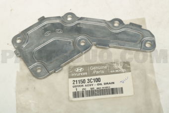 Hyundai / KIA 211503C100 COVER ASSY-OIL DRAIN