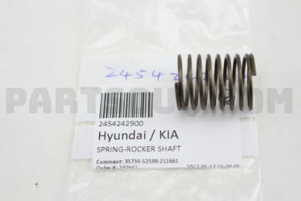 Hyundai / KIA 2454242900 SPRING-ROCKER SHAFT