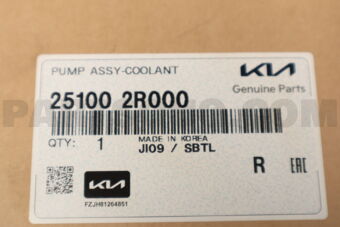 Hyundai / KIA 251002R000 PUMP ASSY-COOLANT