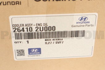 Hyundai / KIA 264102U000 CONJUNTO ENFRIADOR DE ACEITE DEL MOTOR