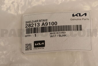 Hyundai / KIA 28213A9100 SHIELD-AIR INTAKE