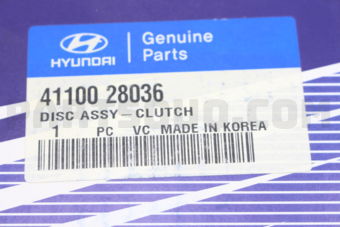 Hyundai / KIA 4110028036 DISC ASSY-CLUTCH