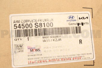 Hyundai / KIA 54500S8100 ARMCOMPLETE-FRLWR