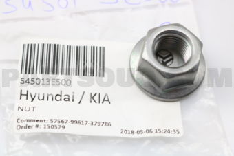 Hyundai / KIA 545013E500 NUT