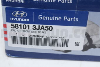 Hyundai / KIA 581013JA50 PAD KIT-FR DISC BRAKE