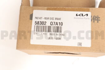 Hyundai / KIA 58302Q7A10 SATZ HINTERE SCHEIBENBREMSBELÄGE