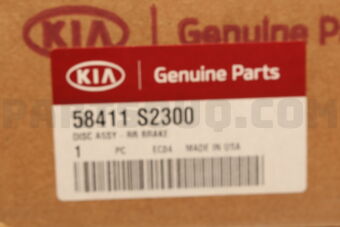 Hyundai / KIA 58411S2300 BREMSSCHEIBE HINTEN, BAUGRUPPE
