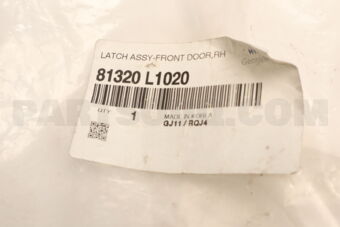Hyundai / KIA 81320L1020 LATCH ASSY-FRONT DOOR,RH