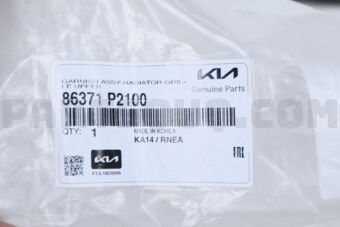 GARNISH ASSY-RAD GRILLE,UPR 86371P2100 | Hyundai / KIA Parts | PartSouq