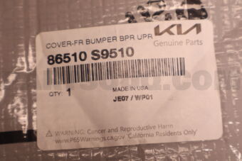 Hyundai / KIA 86510S9510 COVER-FR BUMPER UPR