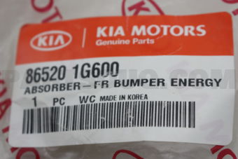 Hyundai / KIA 865201G600 ABSORB FR BMPR ENGRY