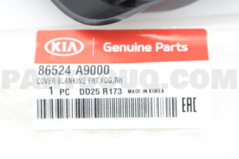 Hyundai / KIA 86524A9000 COVER-BLANKING FRT FOG,RH