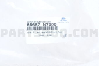 COVER-RR BUMPER SIDE,RH 86657N7000 | Hyundai / KIA Parts | PartSouq
