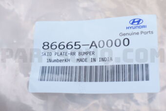 SKID PLATE-RR BUMPER 86665A0000 | Hyundai / KIA Parts | PartSouq
