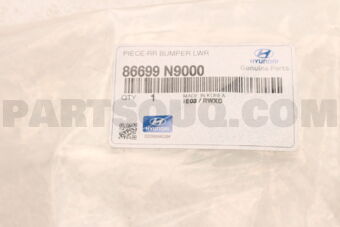 PIECE-RR BUMPER LWR 86699N9000 | Hyundai / KIA Parts | PartSouq