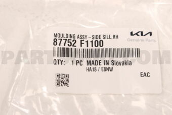 Hyundai / KIA 87752F1100 MOULDINGASSY-SIDES