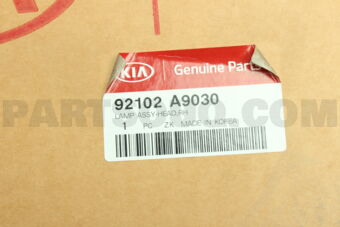 Hyundai / KIA 92102A9030 LAMP ASSY-HEAD,RH