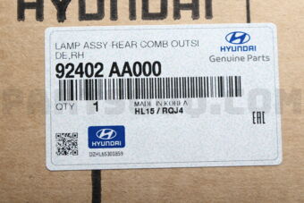 Hyundai / KIA 92402AA000 LAMP ASSY-REAR COMB OUTSIDE,RH