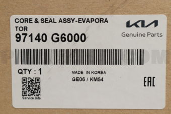 Hyundai / KIA 97140G6000 CORE&SEALASSY-EVA