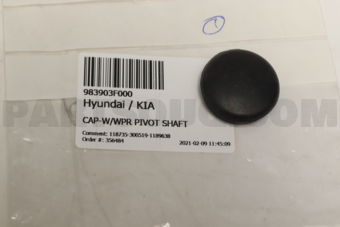 Hyundai / KIA 983903F000 CAP-W/WPR PIVOT SHAFT