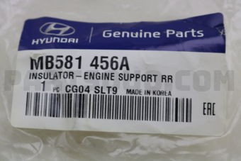 Hyundai / KIA MB581456A INSULATOR-ENGINE SUPPORT RR