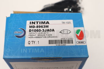 INTIMA MD8963M BRAKE PAD FRONT