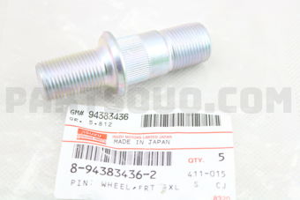 PIN; WHEEL,F 8943834362 | Isuzu Parts | PartSouq