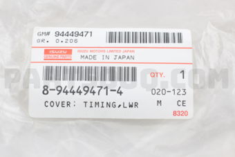 Isuzu 8944494714 COVER; TIMIN