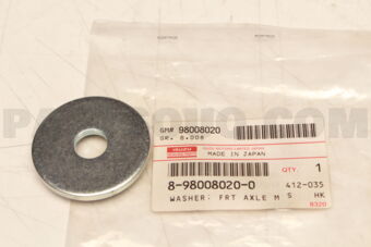 Isuzu 8980080200 WASHER; FRT AXL
