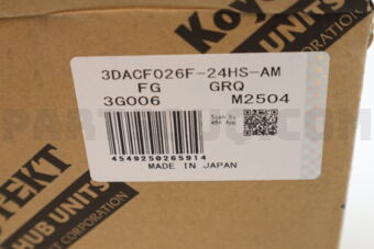KOYO 3DACF026F24HSA 3DACF026F-24HSA, 3DACF026F-24HS-AM, 42450-52060 HUB BEARING TO VITZ 201012-201404 JAPAN KOYO