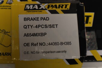 MAXPART A654MXBP A654WK BRK PAD N.ASB REAR
