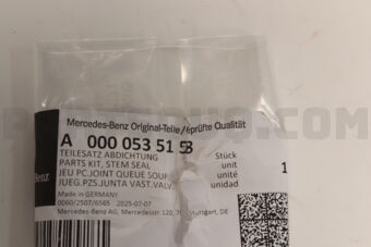 MERCEDES A0000535158 SEAL,VALVE STEM LH&RH-W203/169
