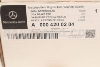 MERCEDES A0004200204 DISK BRAKE PAD