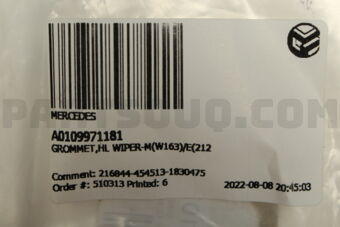 MERCEDES A0109971181 GROMMET,HL WIPER-M(W163)/E(212
