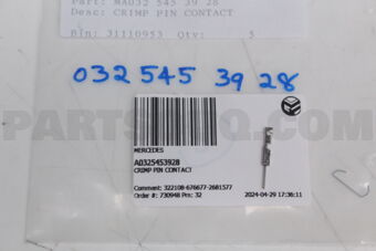 MERCEDES A0325453928 CRIMP PIN CONTACT