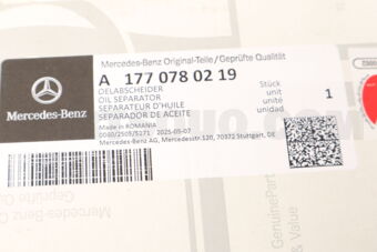 MERCEDES A1770780219 SEPARADOR DE ACEITE
