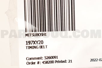 MITSUBOSHI 197XY20 TIMING BELT