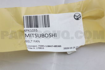 MITSUBOSHI 6PK1035 BELT FAN