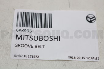 MITSUBOSHI 6PK995 GROOVE BELT