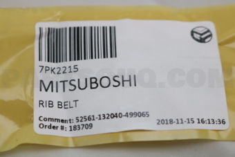 MITSUBOSHI 7PK2215 RIB BELT